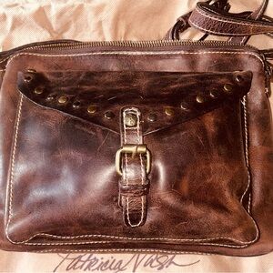 Patricia Nash Brown Leather Crossbody Bag